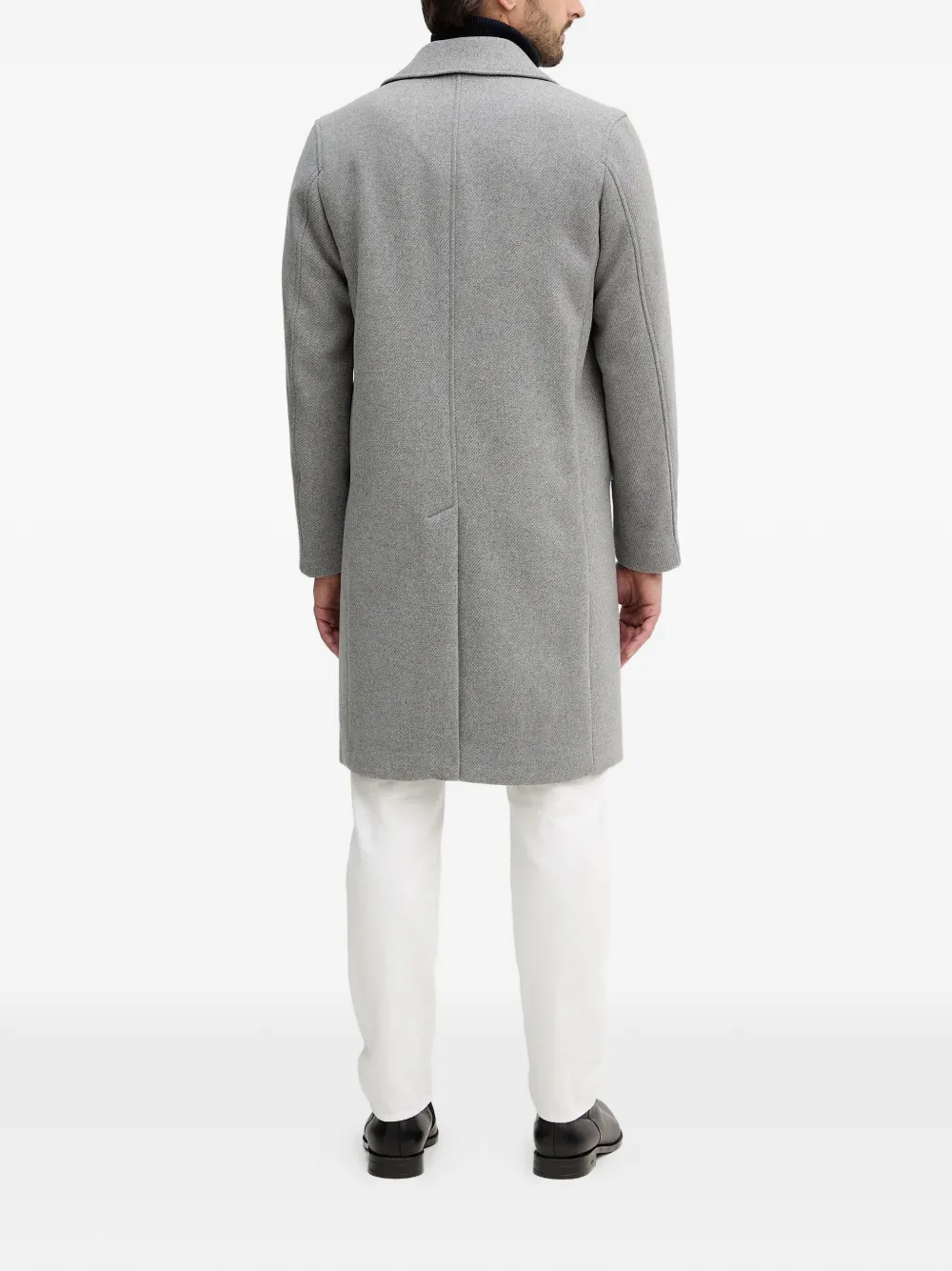  Sisley Abrigo Con Botones - Gris 