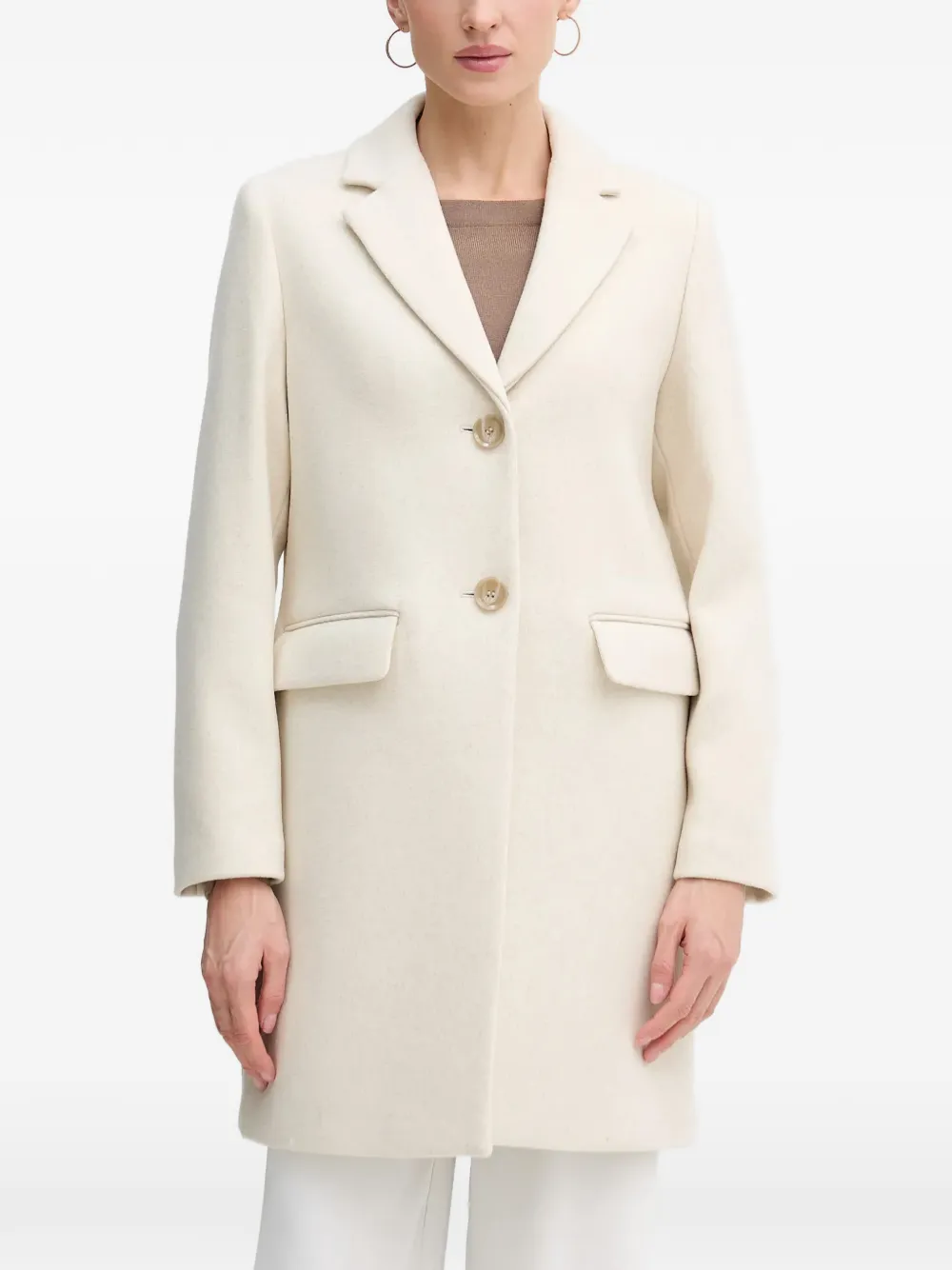 Sisley single-breasted coat - Toni neutri