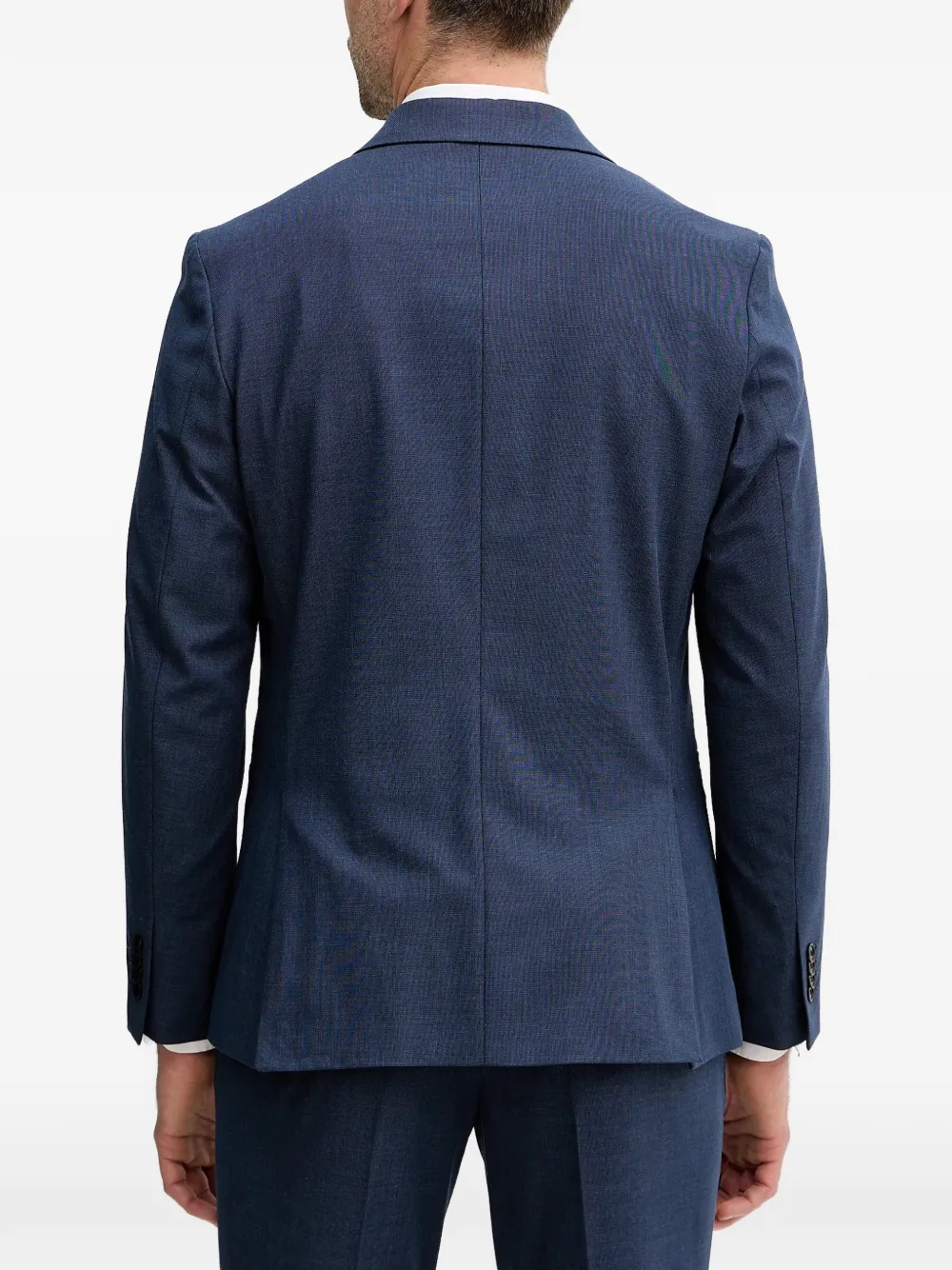  Sisley Pocketed Single-breasted Suit - Blue 