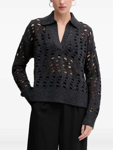 Sisley open-knit sweater