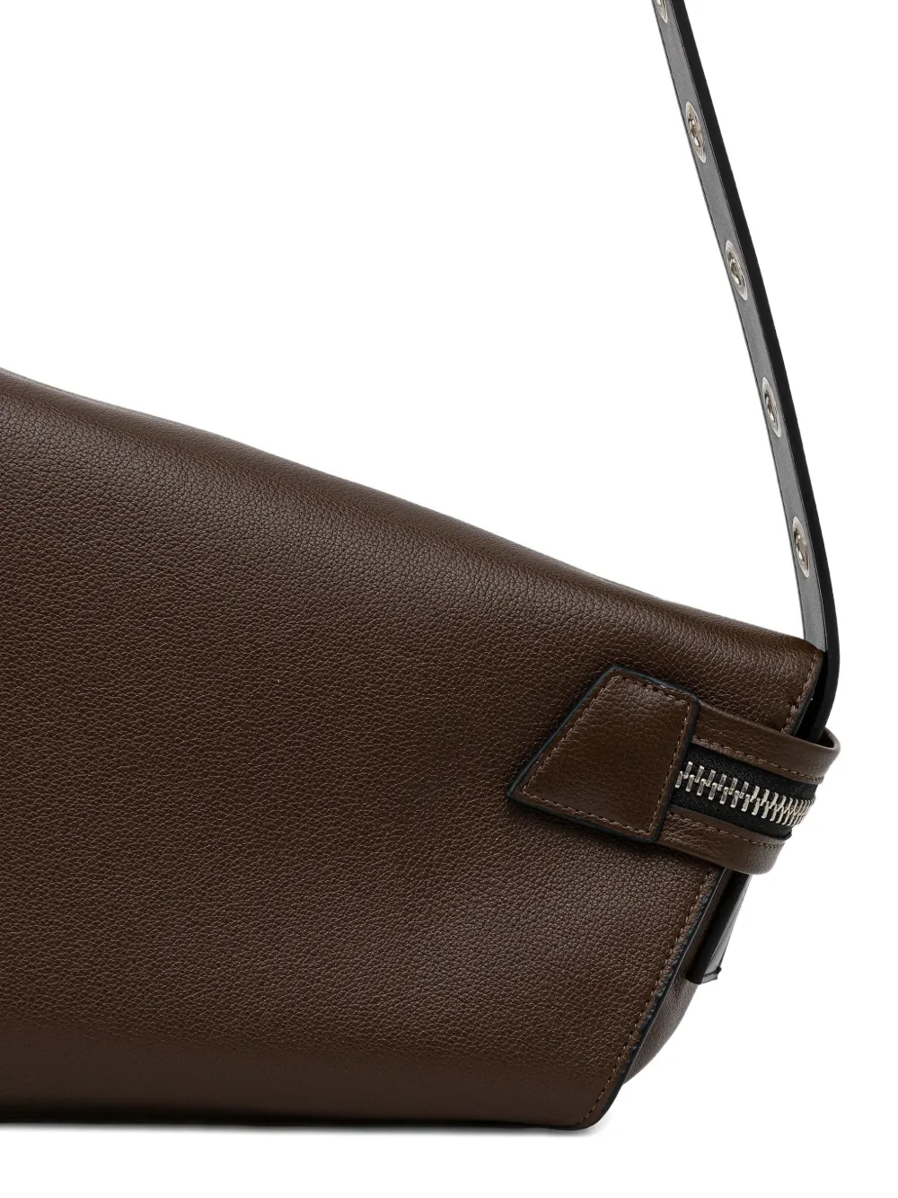  Sisley Asymmetric Cross Body Bag - Brown 