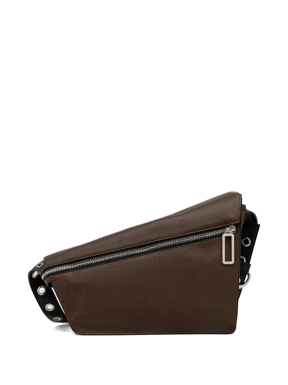  Sisley Asymmetric Cross Body Bag - Brown 