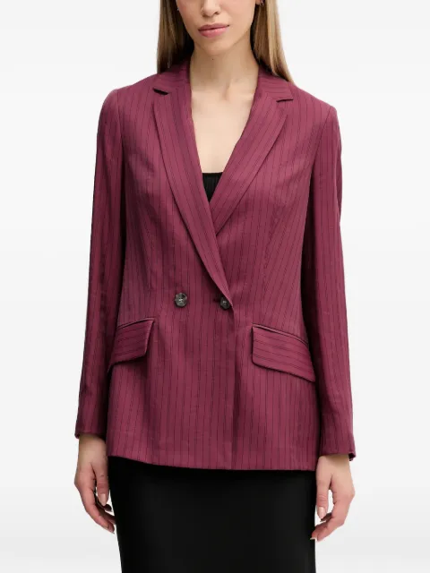 Sisley Blazer met krijtstreep en dubbele rij knopen