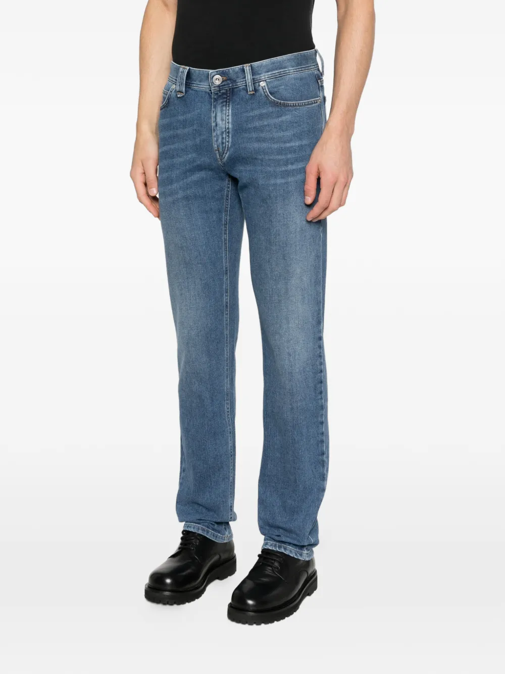 Brioni Jeans met knopen Blauw