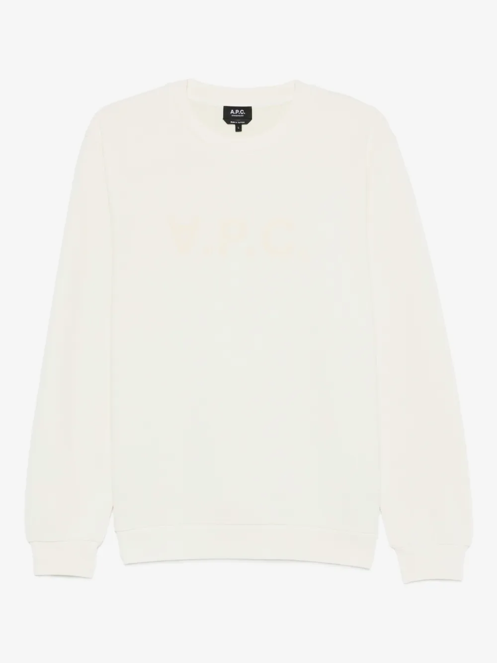 A.P.C. سويت شيرت برقبة مستديرة وشعار الماركة | أصفر | Image 1