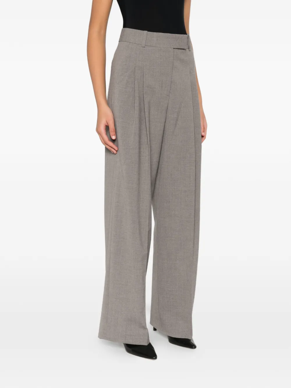 By Malene Birger Cymbaria geplooide broek Grijs