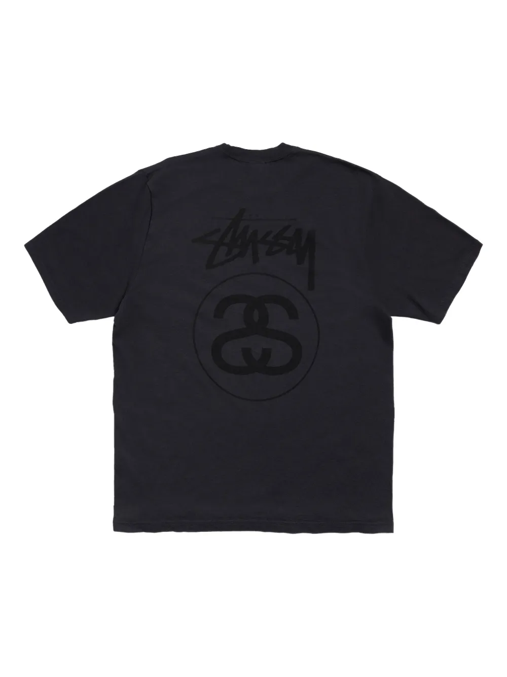 Stüssy Stock Link cotton T-shirt - Zwart
