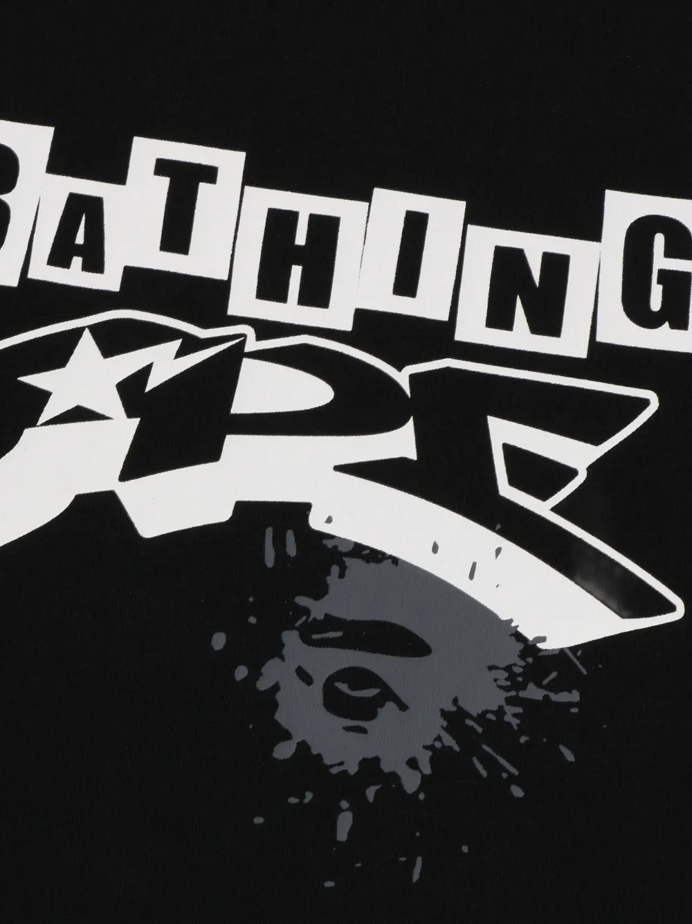 A BATHING APE T-shirt met print Zwart