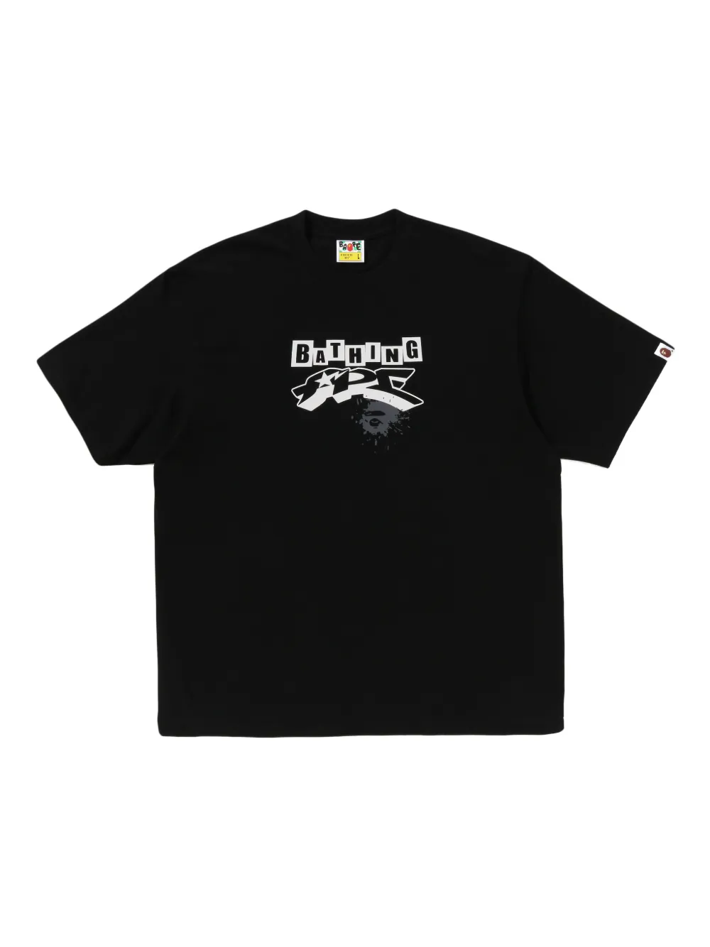 A BATHING APE® print T-shirt | Black | Image 1