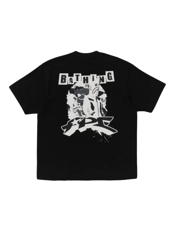 A BATHING APE® プリント Tシャツ | ブラック | FARFETCH JP