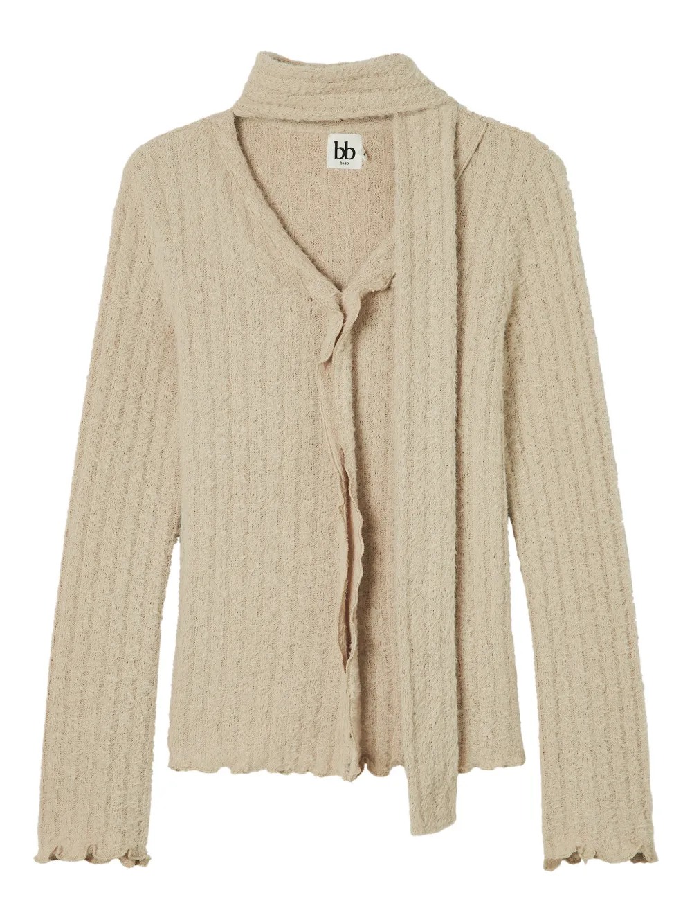 b+ab ruffled cardigan - Toni neutri