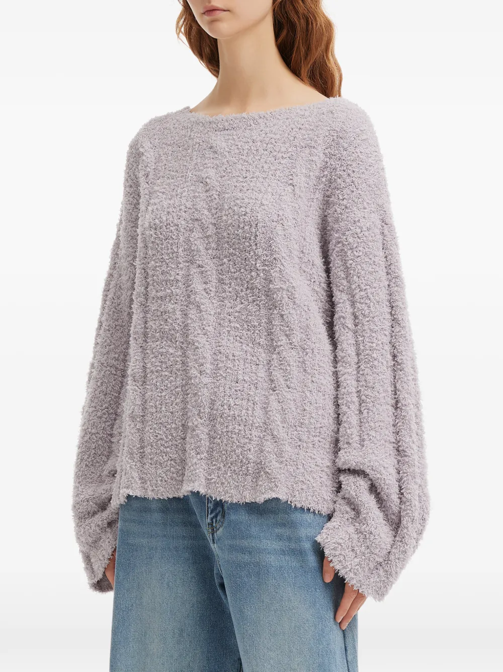  B+ab Long-sleeve Sweater - Purple 