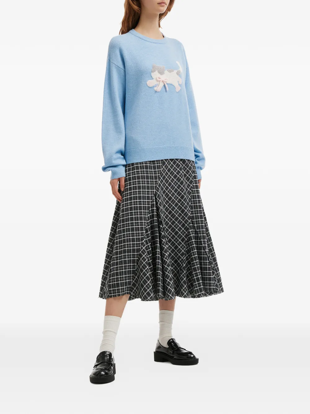 b+ab appliqué crew-neck sweater | Knitted Sweaters | Image 2