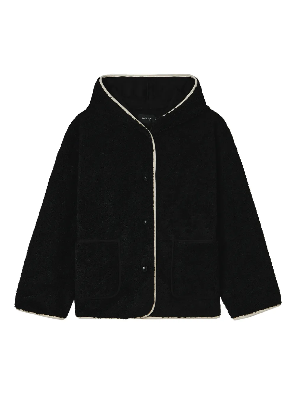 tout a coup hooded pocket jacket - Nero
