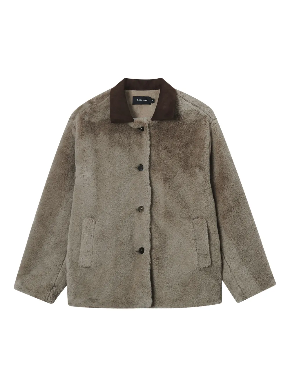tout a coup button faux jacket - Toni neutri