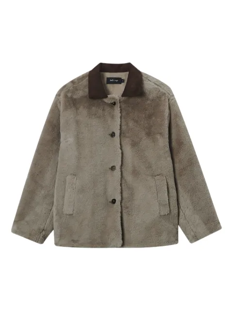 tout a coup button faux jacket