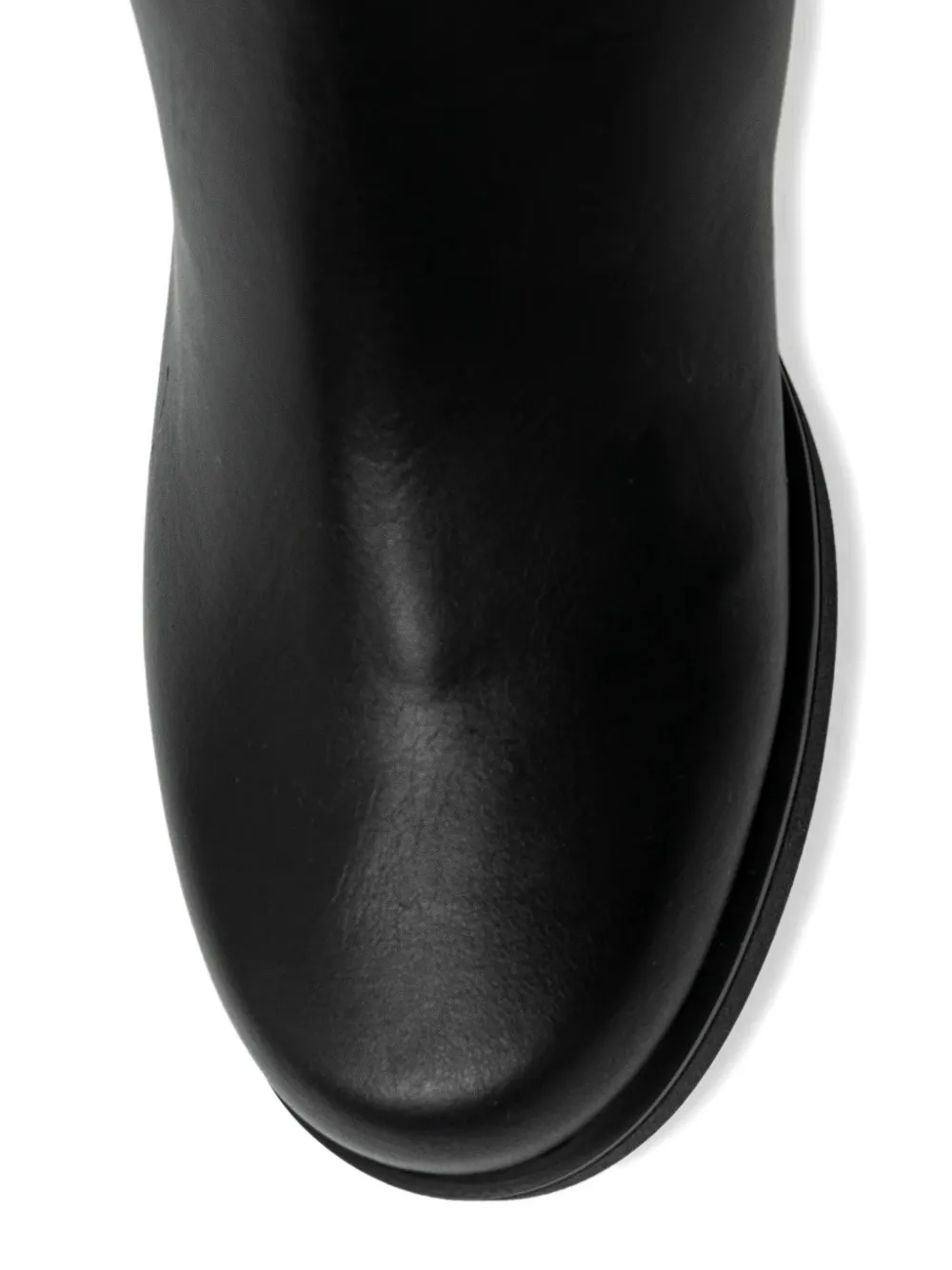 Baldinini leather knee-high boots Zwart