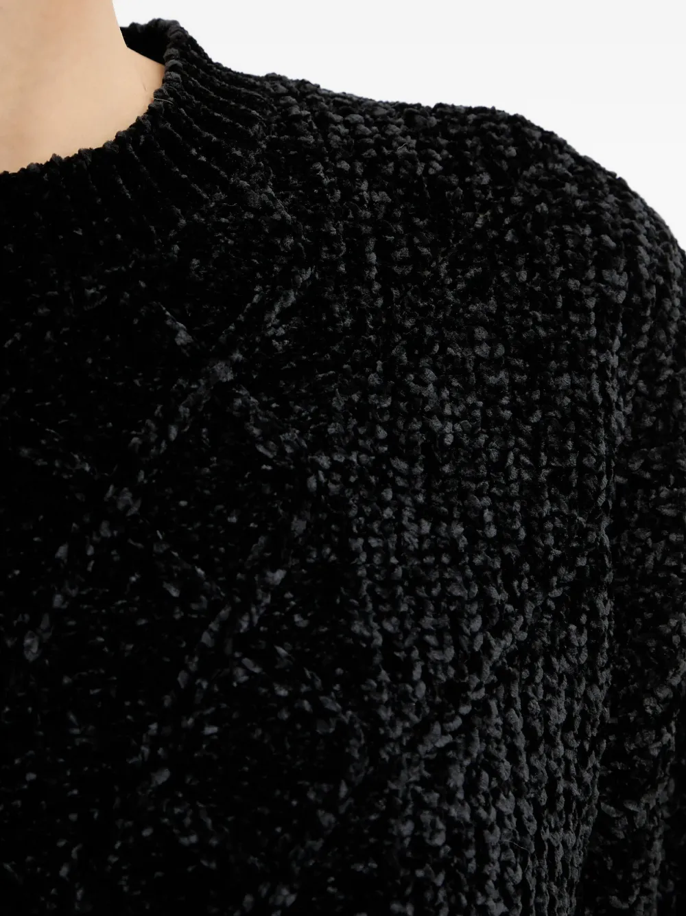 Armani Exchange Trui met textuur Zwart