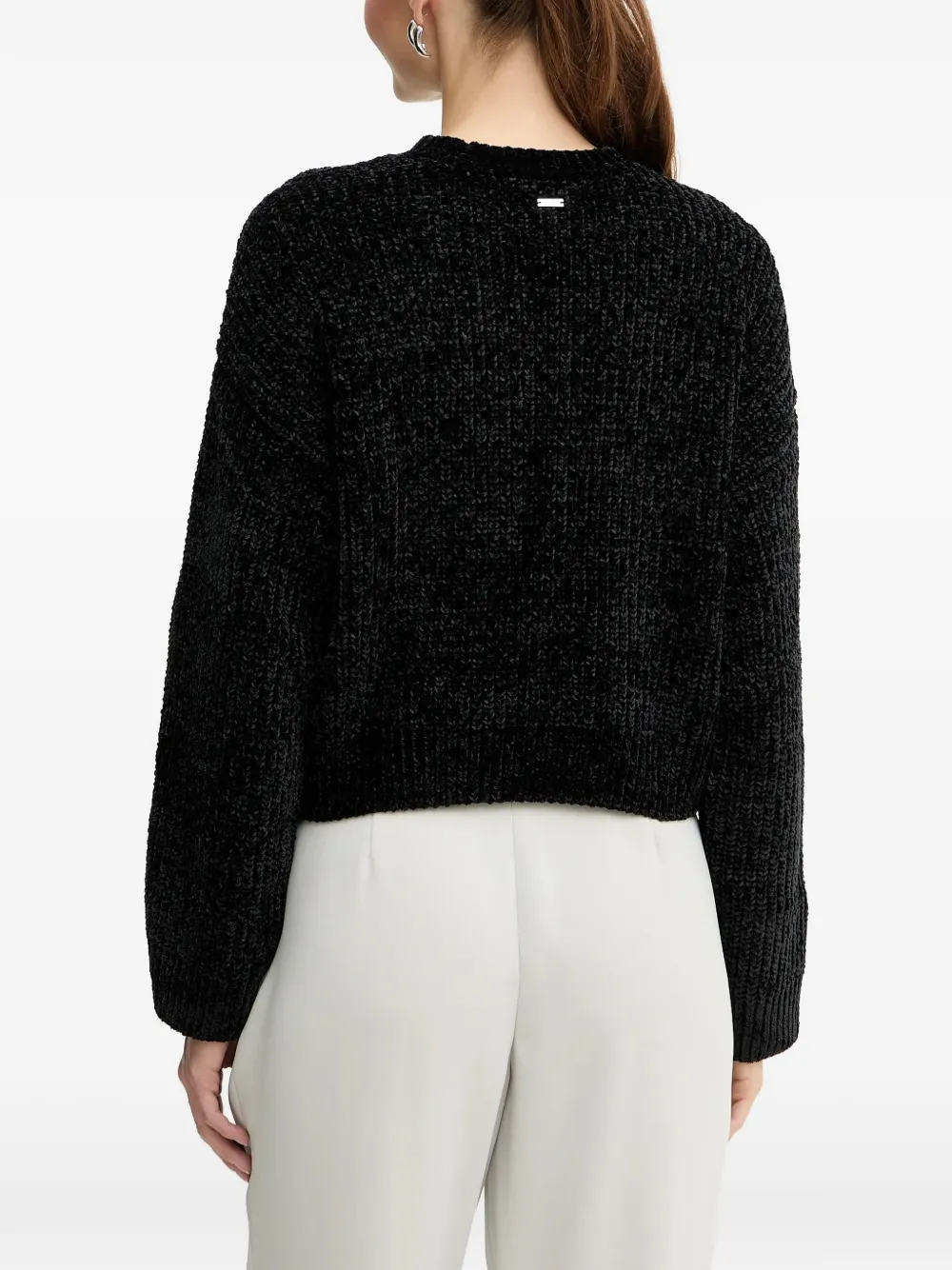  Armani Exchange Pull à Design Texturé - Noir 