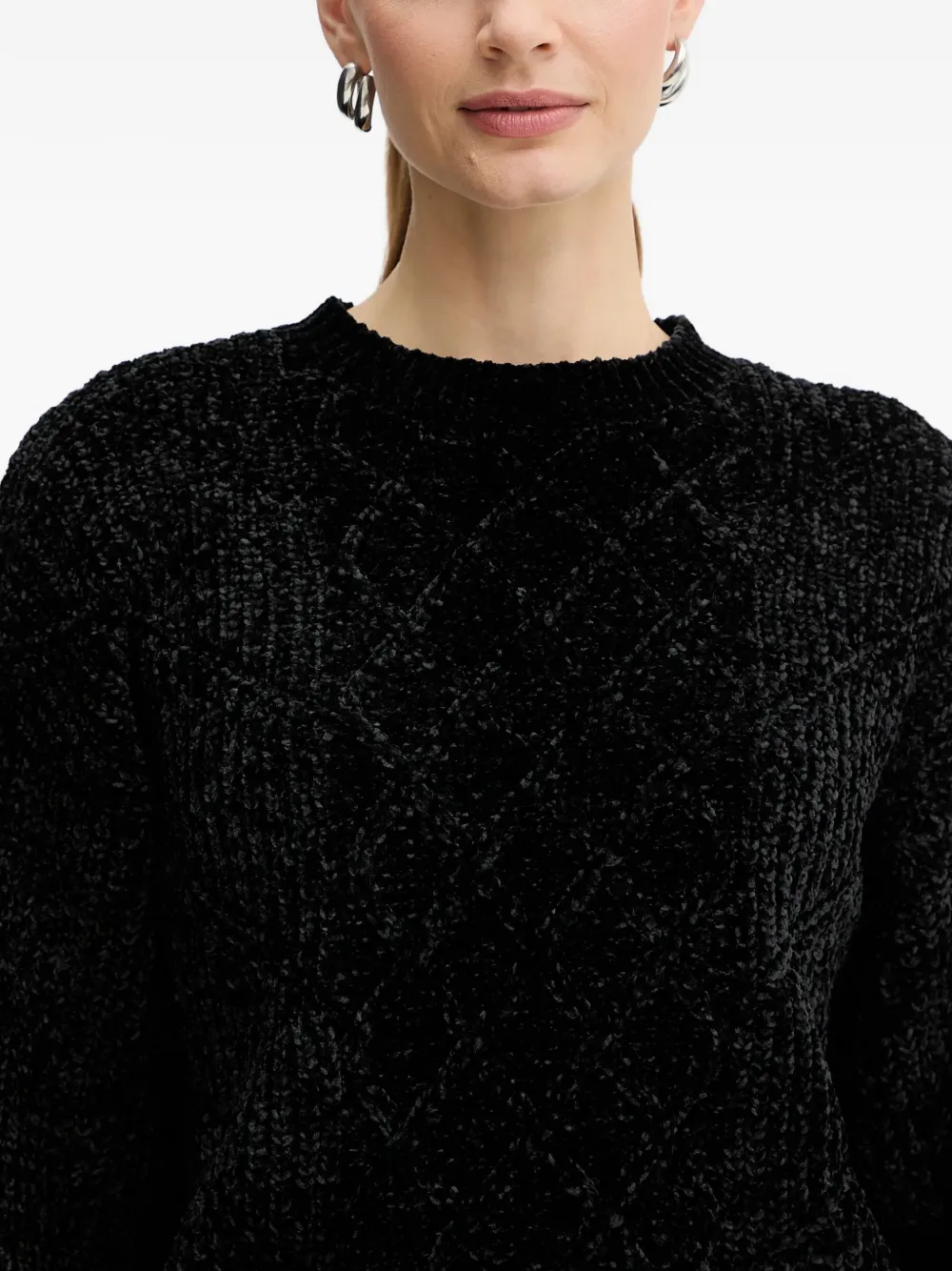 Armani Exchange Trui met textuur Zwart