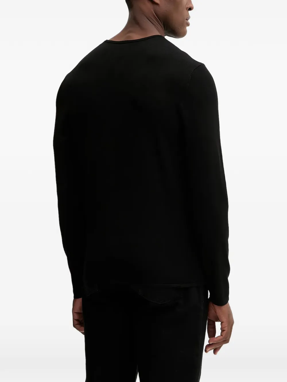  Armani Exchange Buttoned Sweater - Black 