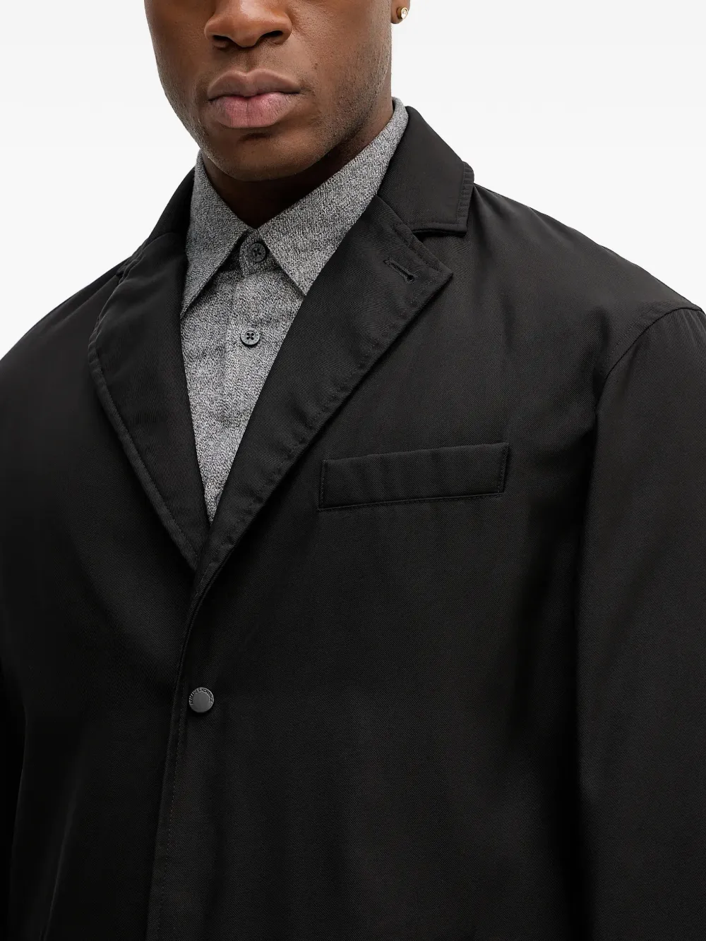 Armani Exchange Wollen jas Zwart