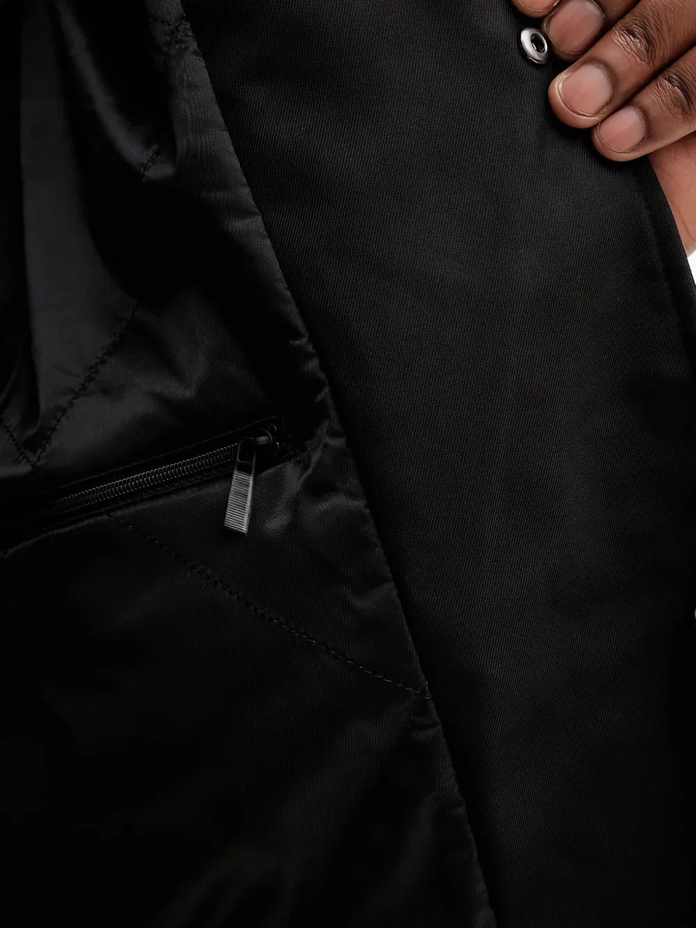 Armani Exchange Wollen jas Zwart