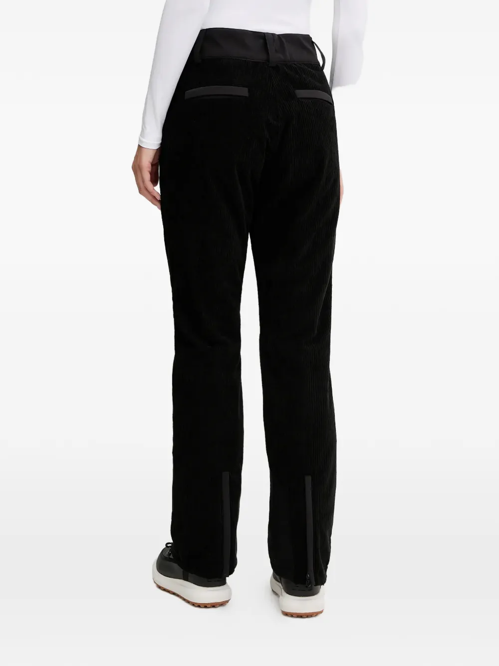 Ea7 Emporio Armani Ribfluwelen skibroek Zwart