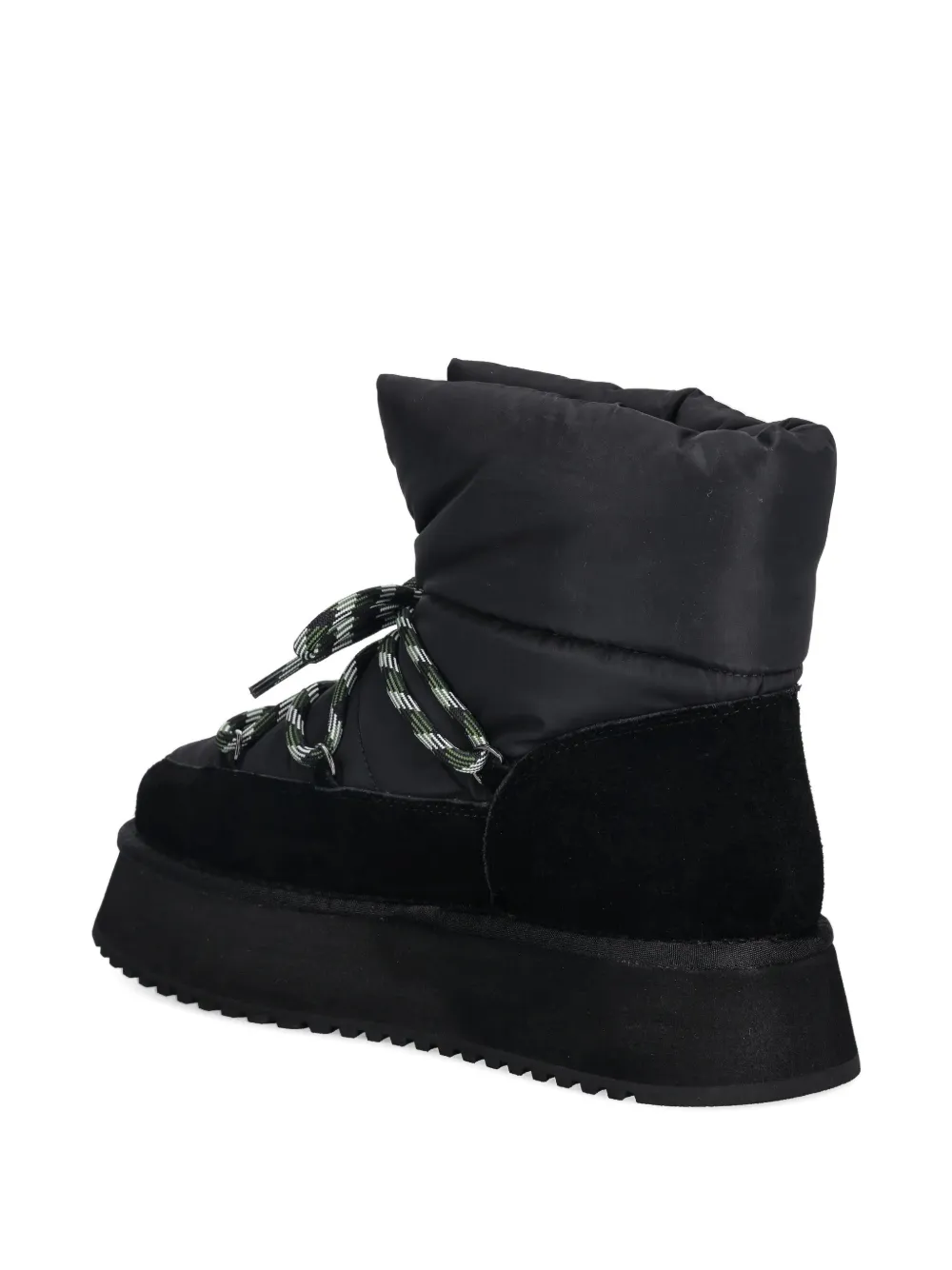 Baldinini padded platform ankle boots Zwart