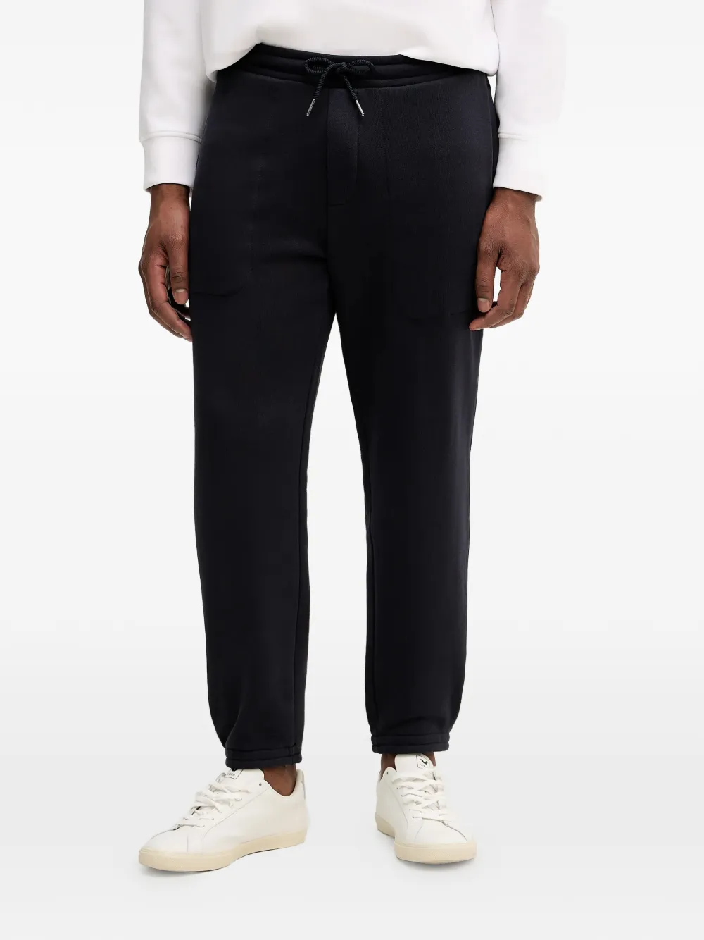 Armani Exchange drawstring logo-detail track pants - Blu