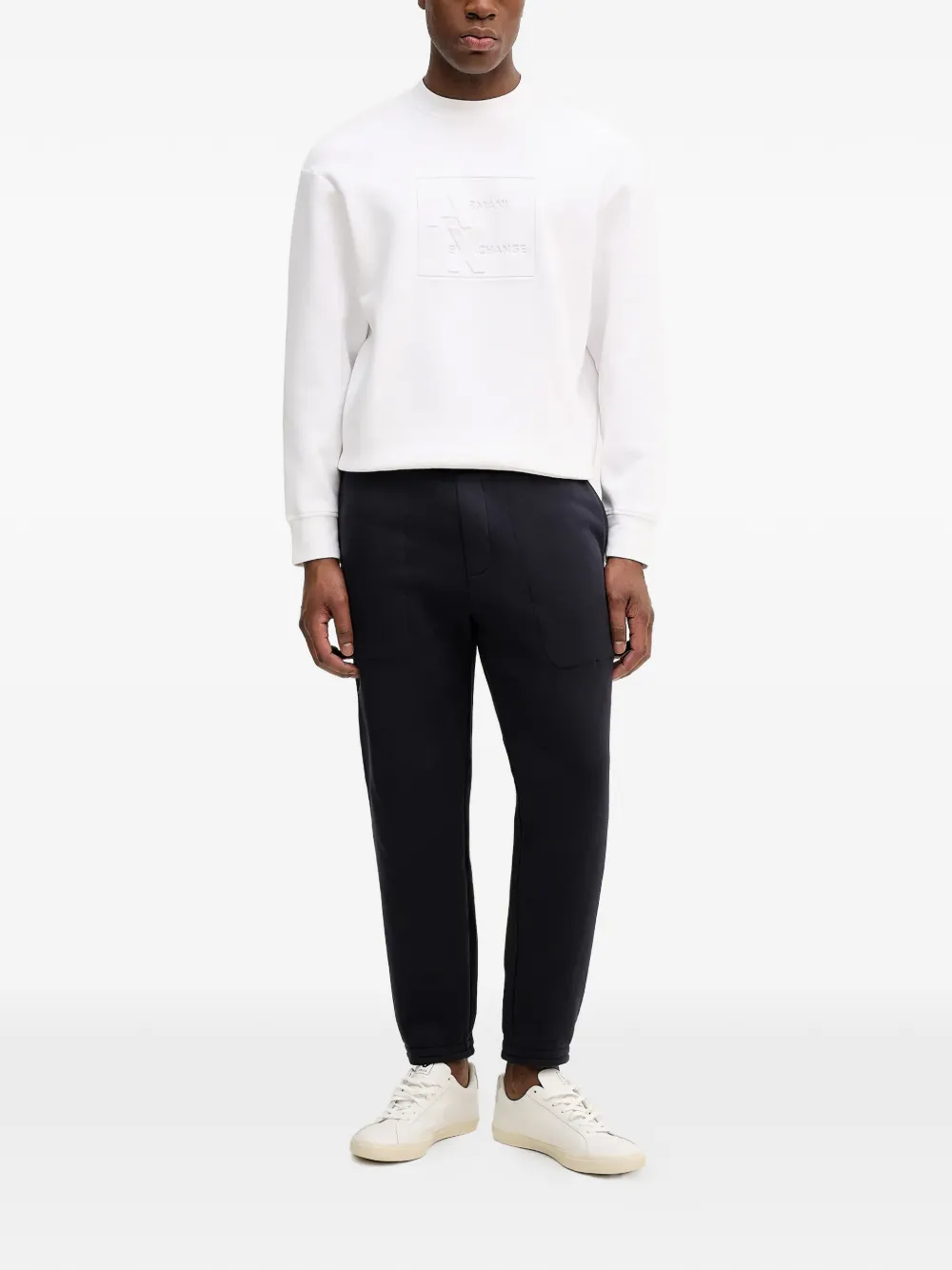 Armani Exchange 로고 디테일 드로스트링 트랙팬츠 | 트랙팬츠 | Image 2