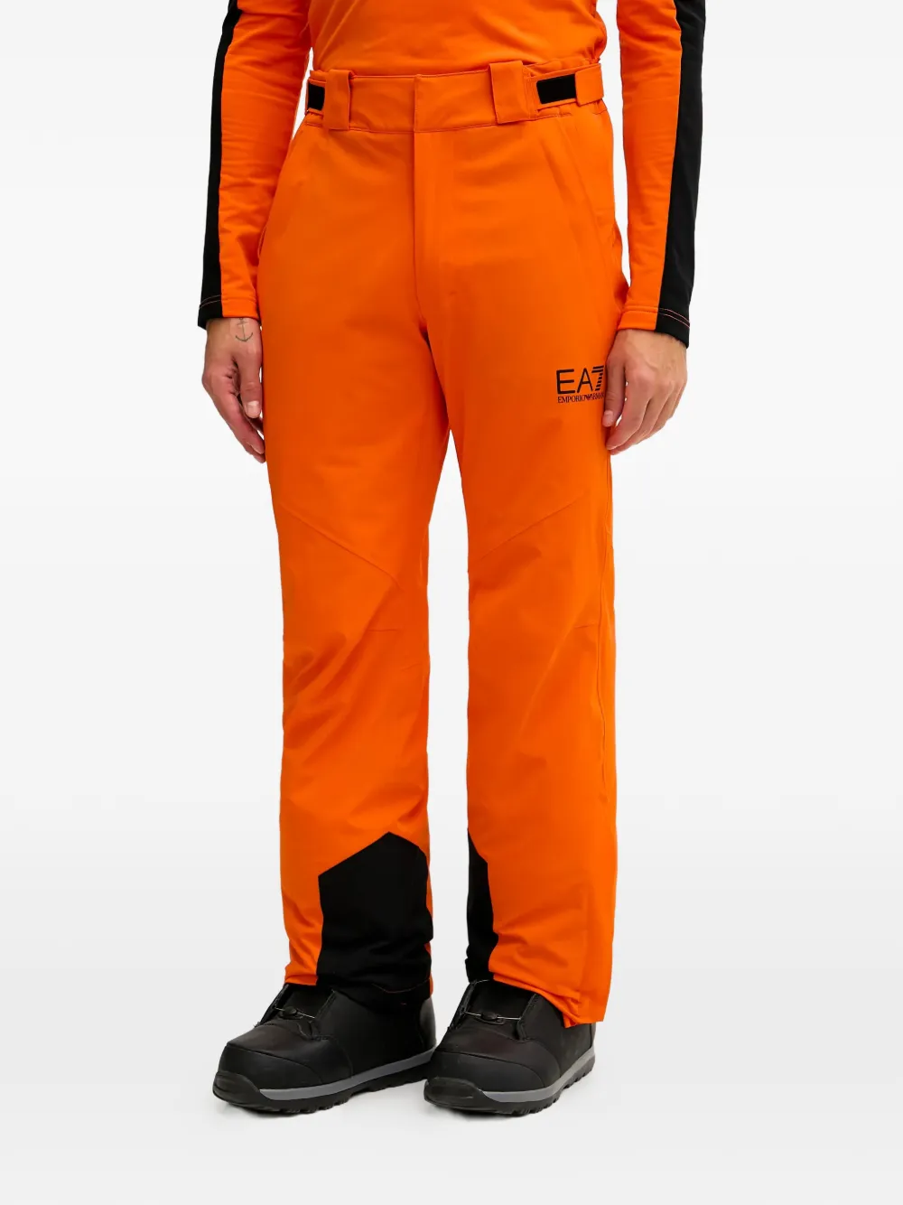 Ea7 Emporio Armani panelled ski pants - Orange