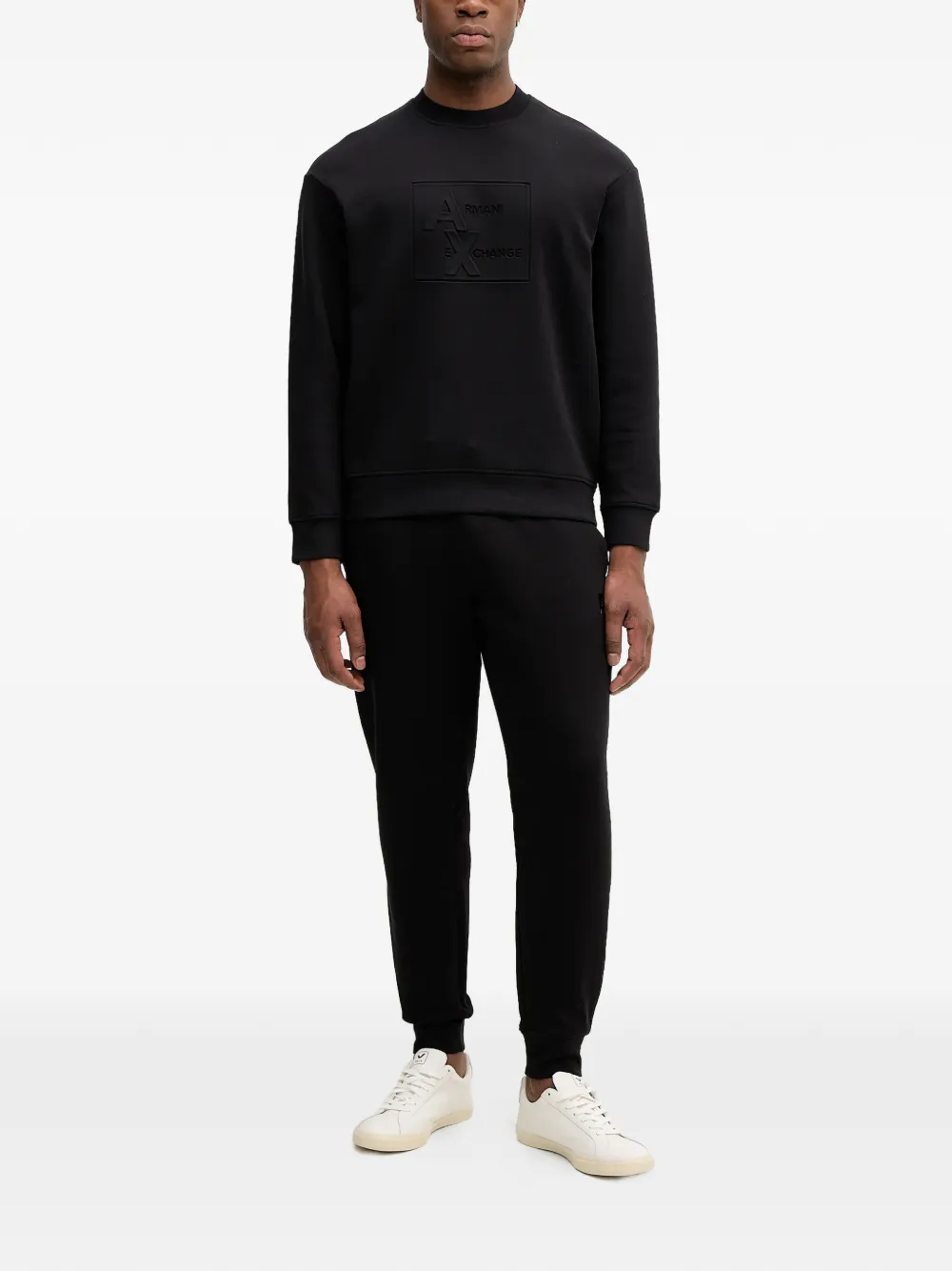 Armani Exchange logo-detail sweatshirt - Zwart