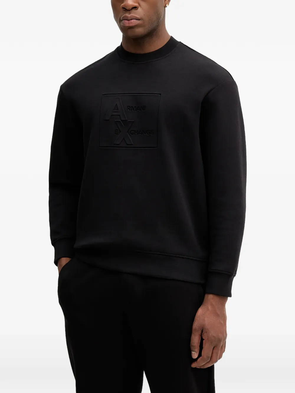 Armani Exchange logo-detail sweatshirt - Nero