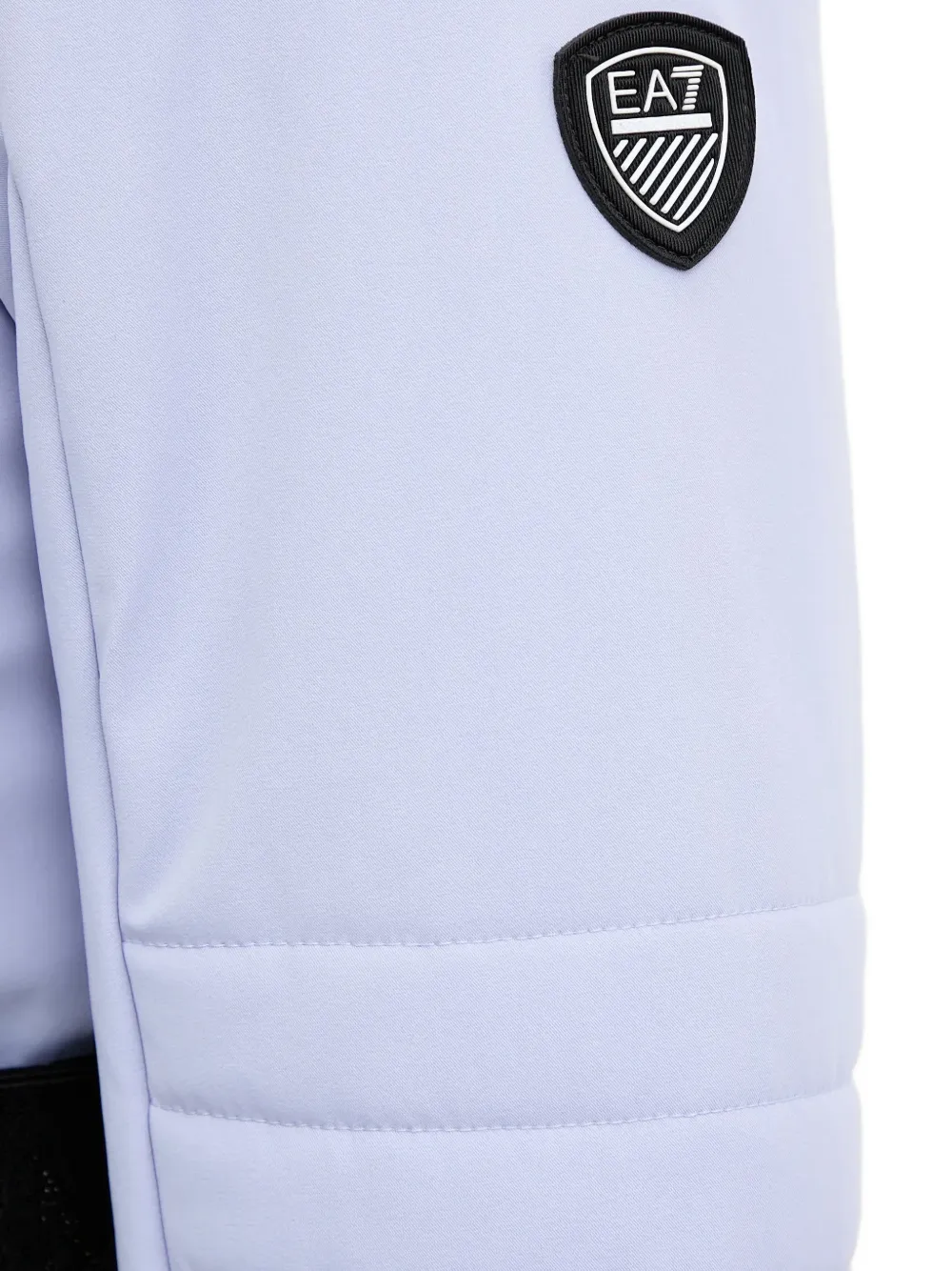 Ea7 Emporio Armani Ski-jack met capuchon en ceintuur Paars