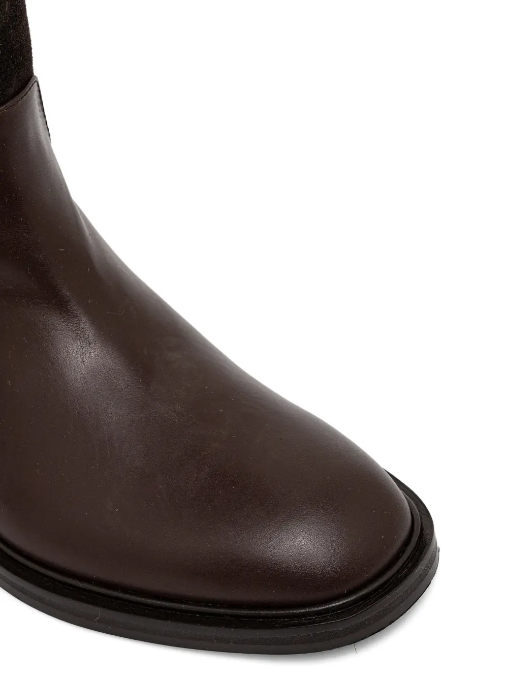 Baldinini suede-panel knee-high boots Bruin