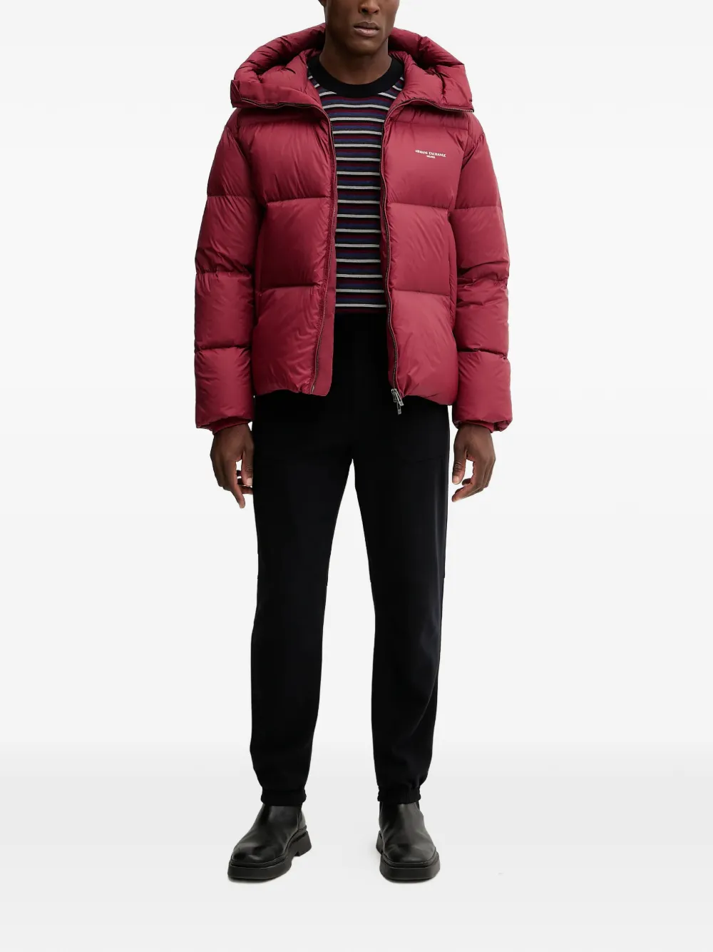 Armani Exchange chamarra capitonada con logo estampado | Chamarras con plumón y capitonadas | Image 2