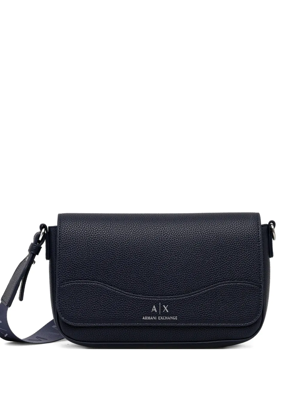 Armani Exchange logo flap cross body bag - Blu