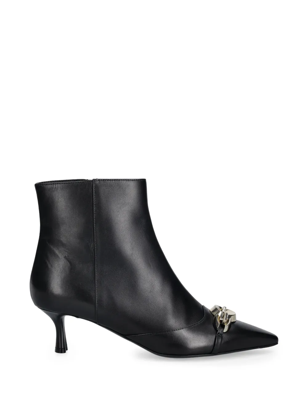 Baldinini chain-detail pointed ankle boots - Nero