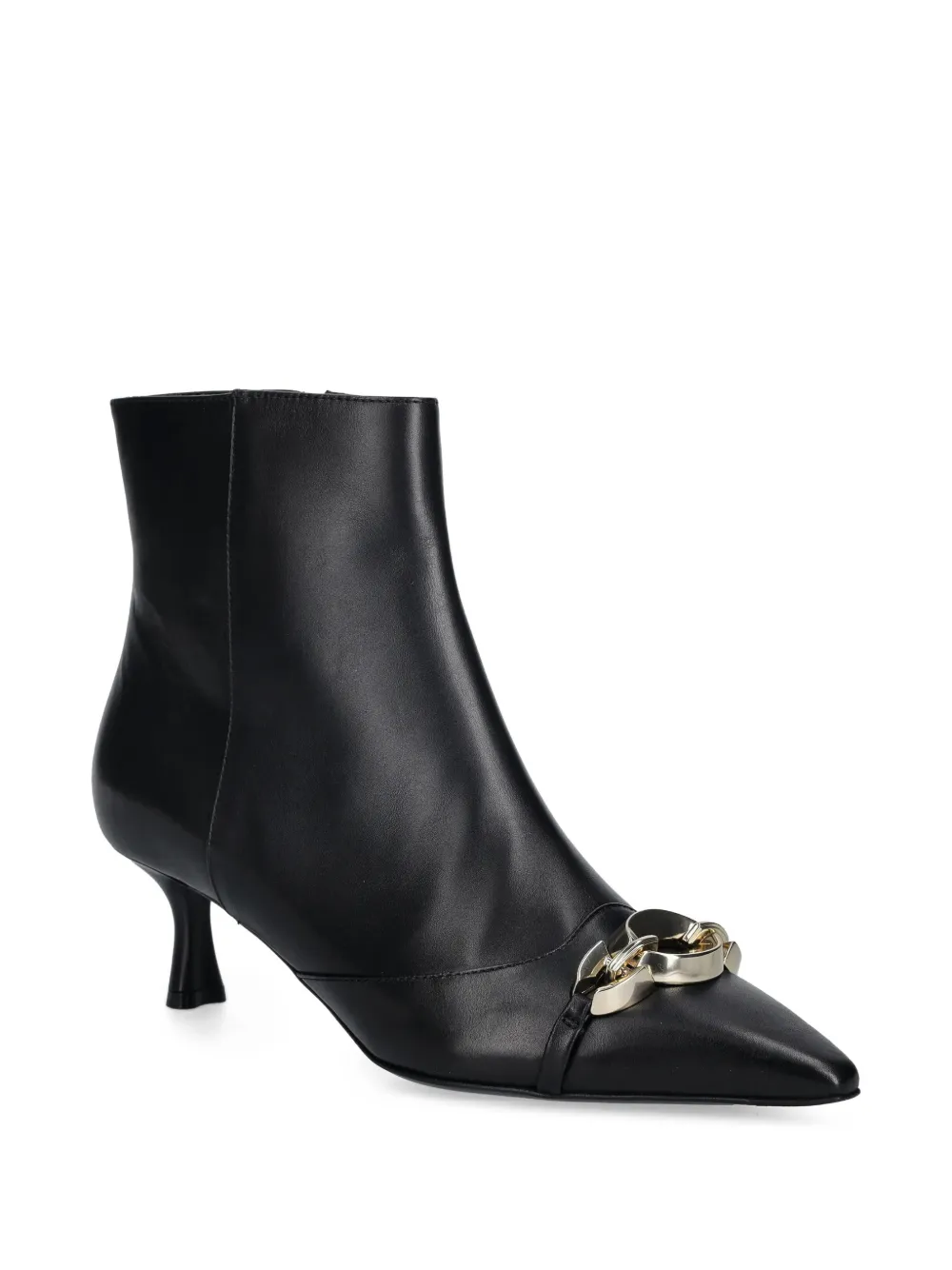 Baldinini Enkellaarzen met schakeldetail Zwart