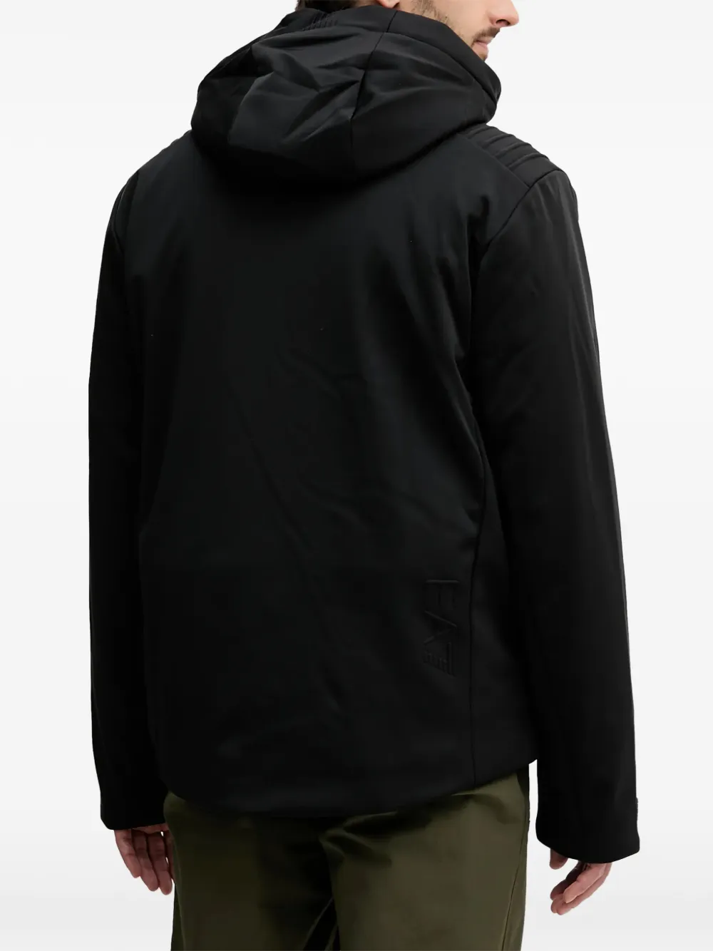 Ea7 Emporio Armani Ski-jack met capuchon Zwart