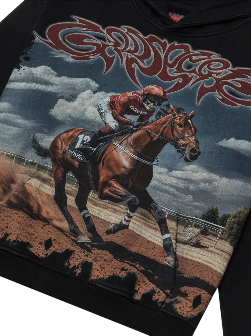 GODSPEED Thoroughbred hoodie Zwart