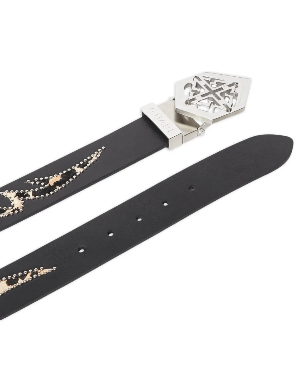 GUAPI flame-print belt - Zwart