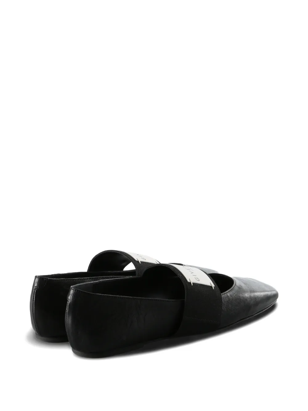 Givenchy Sliced Square elastic-strap ballet flats Zwart