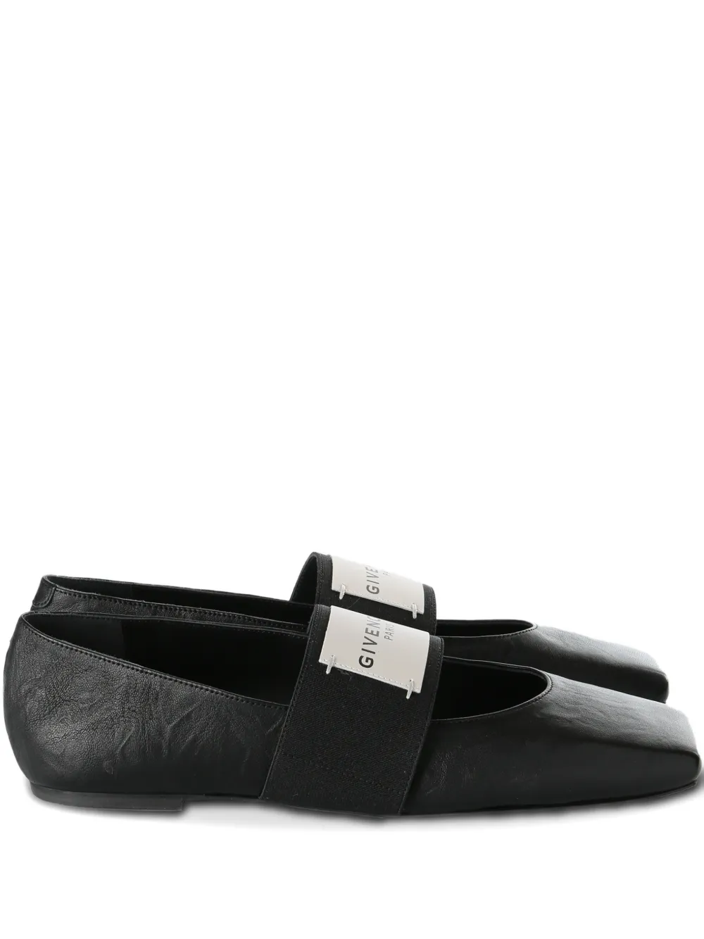 Givenchy Sliced Square elastic-strap ballet flats - Schwarz