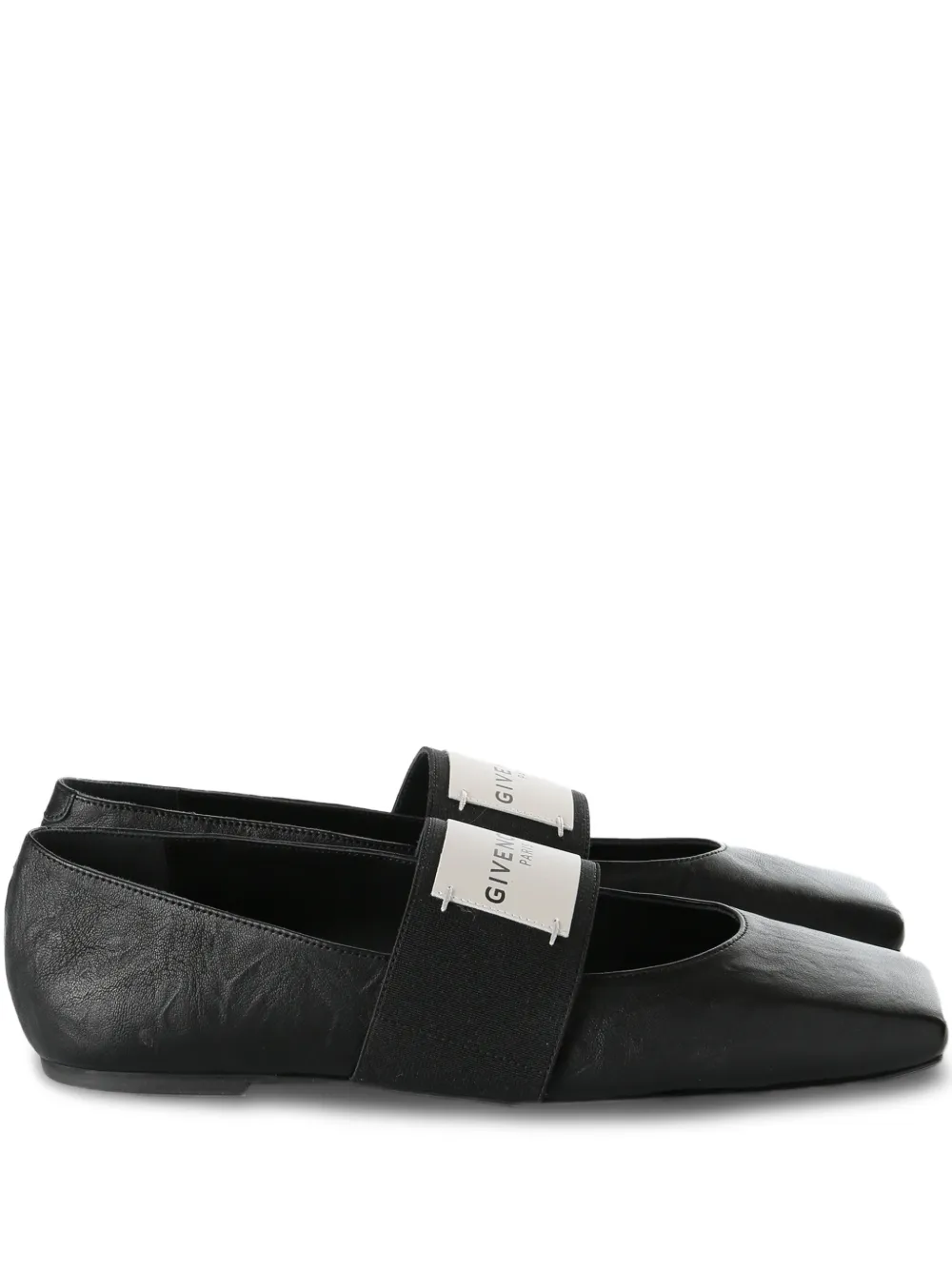 Givenchy Sliced Square elastic-strap ballet flats - Nero