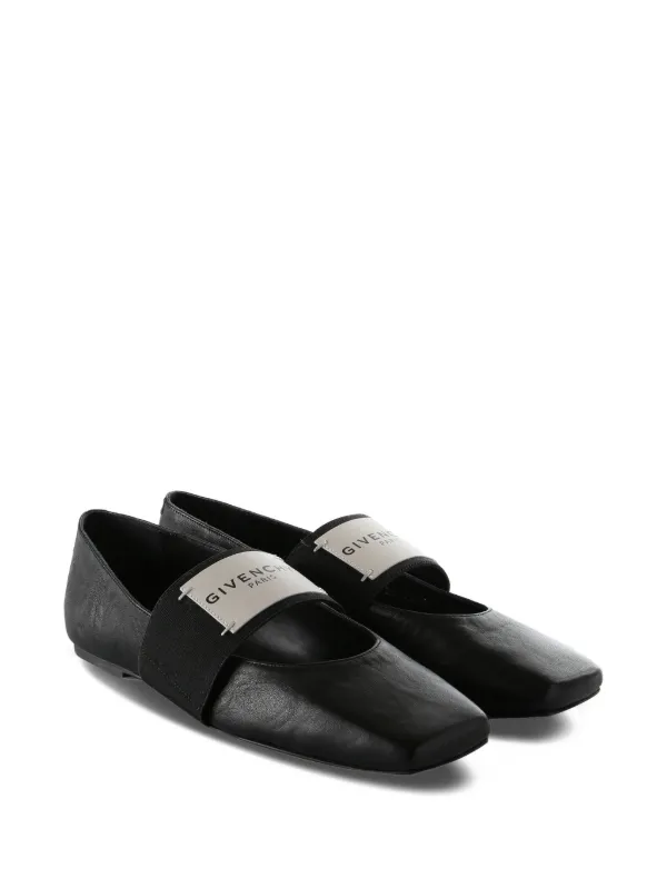 Givenchy Sliced Square フラットシューズ | ブラック | FARFETCH JP