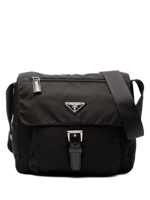 Prada Pre-Owned 2000-2013 Tessuto Zip Buckle Messenger Bag crossbody bag