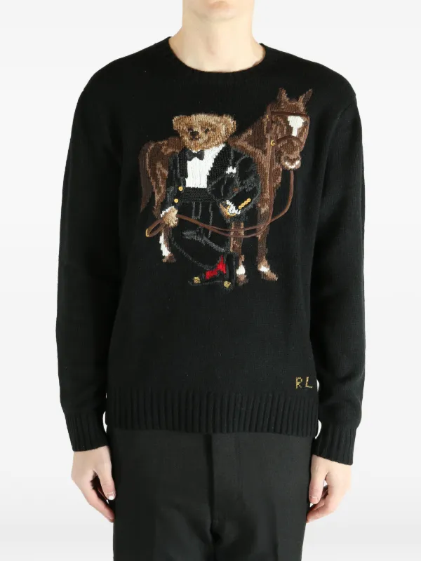Polo Ralph Lauren ポロベア クルーネックセーター | ブラック 