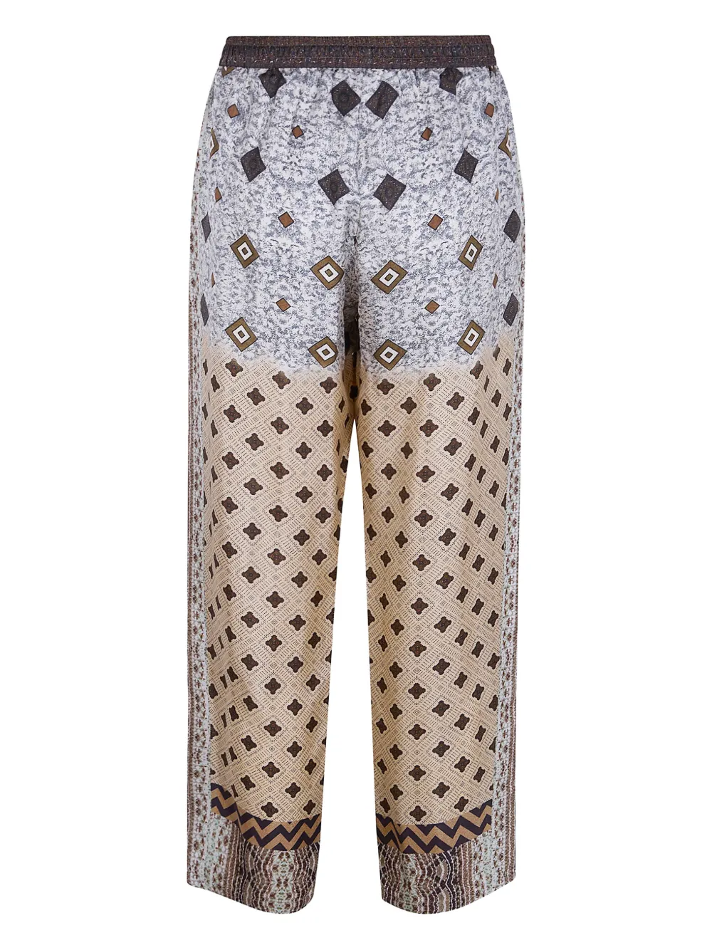 Pierre-Louis Mascia patterned trousers - Beige